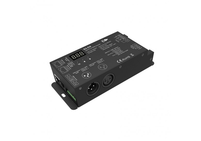Décodeur DMX512 110-240V AC-1,5A/canal-3 canaux - SK-S3-DX - Barcelona LED