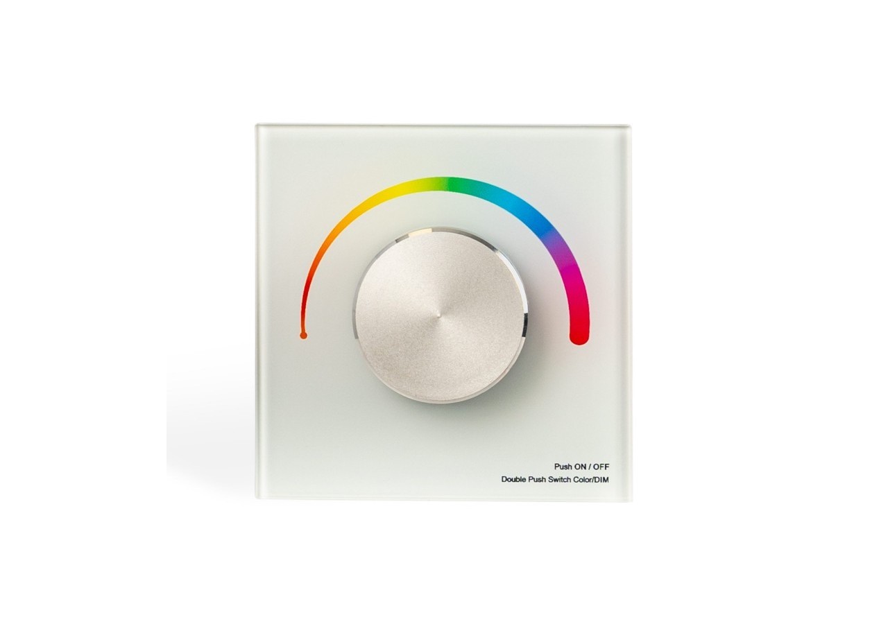 Variateur mural à molette DMX-1 zone-RGB - SK-T13-K - Barcelona LED