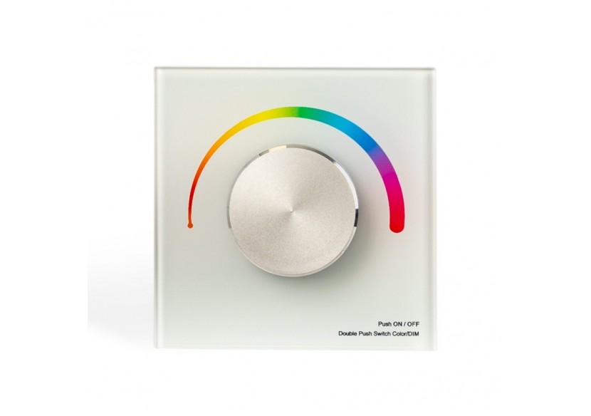 Variateur mural à molette DMX-1 zone-RGB - SK-T13-K - Barcelona LED