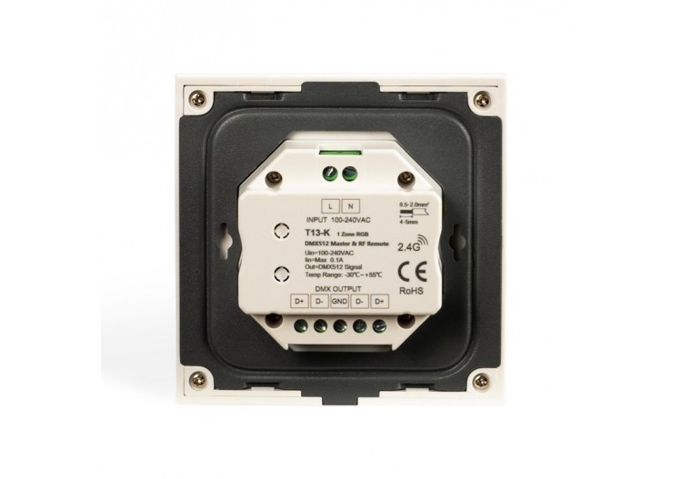 Variateur mural à molette DMX-1 zone-RGB - SK-T13-K - Barcelona LED 2