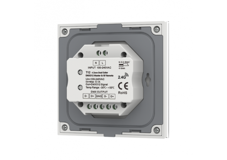 Contrôleur tactile DMX-4 zones-CCT - SK-T12 - Barcelona LED 2