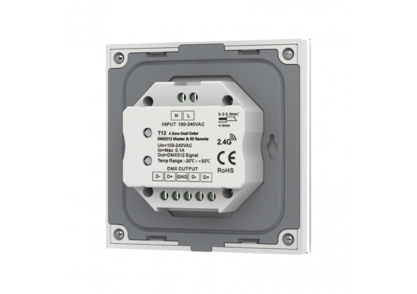 Contrôleur tactile DMX-4 zones-CCT - SK-T12 - Barcelona LED