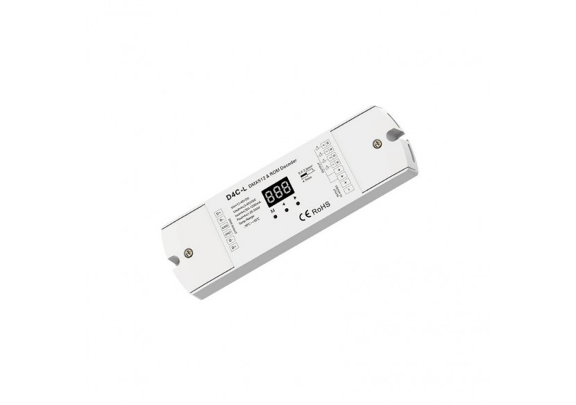 Décodeur DMX512 12-48V DC-350-1200mA/canal-4 canaux - SK-D4C-L - Barcelona LED