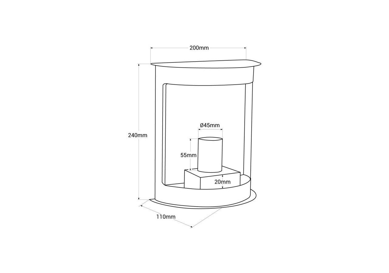 Applique murale extérieure en aluminium "Dona"-IP44-E27 - L5067 - Barcelona LED