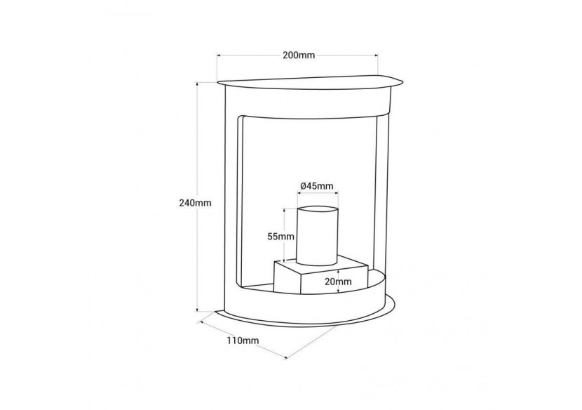 Applique murale extérieure en aluminium "Dona"-IP44-E27 - L5067 - Barcelona LED