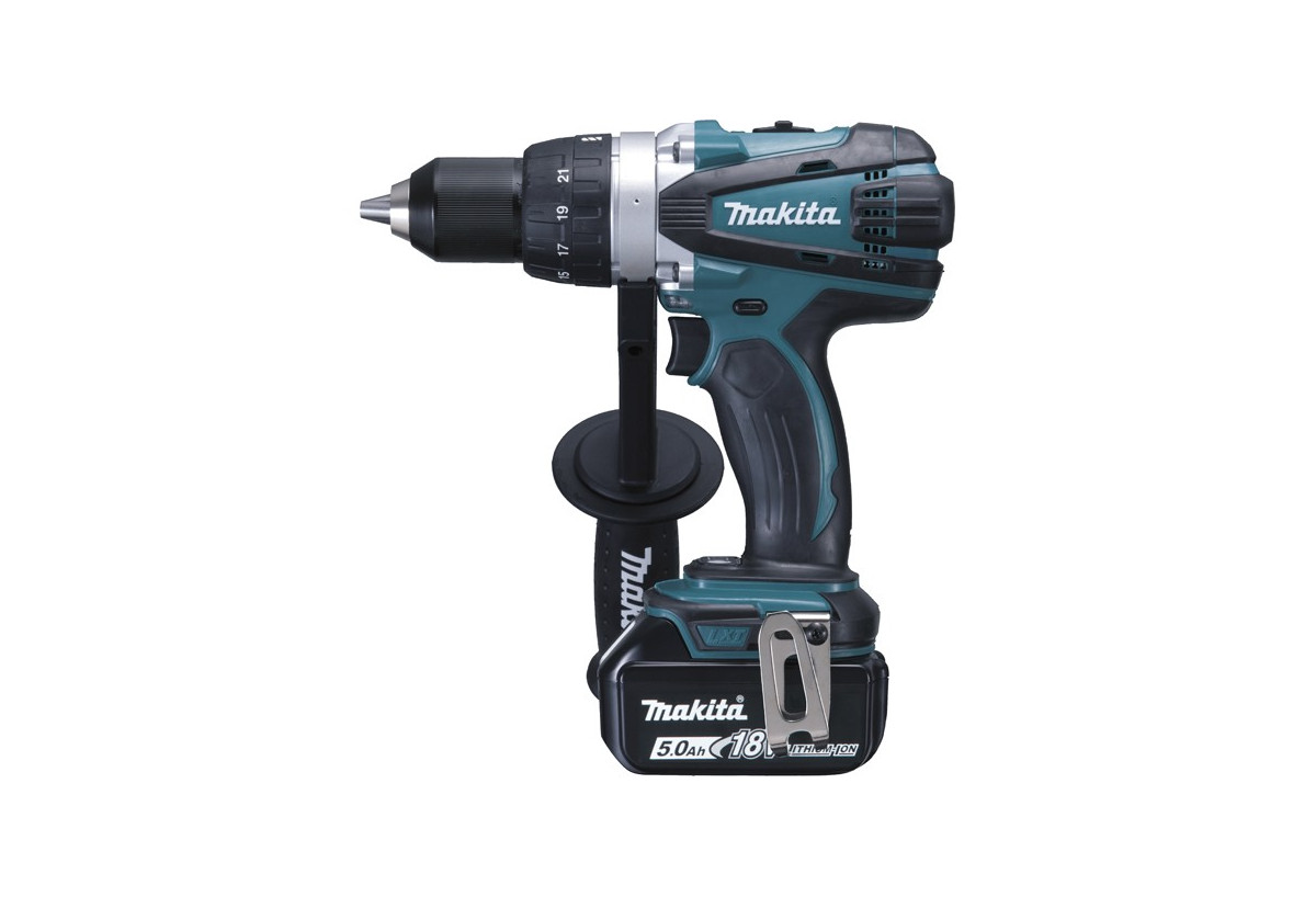 Perceuse visseuse 18 V Li-Ion 5 Ah usage intensif - Makita : Confort'Mat
