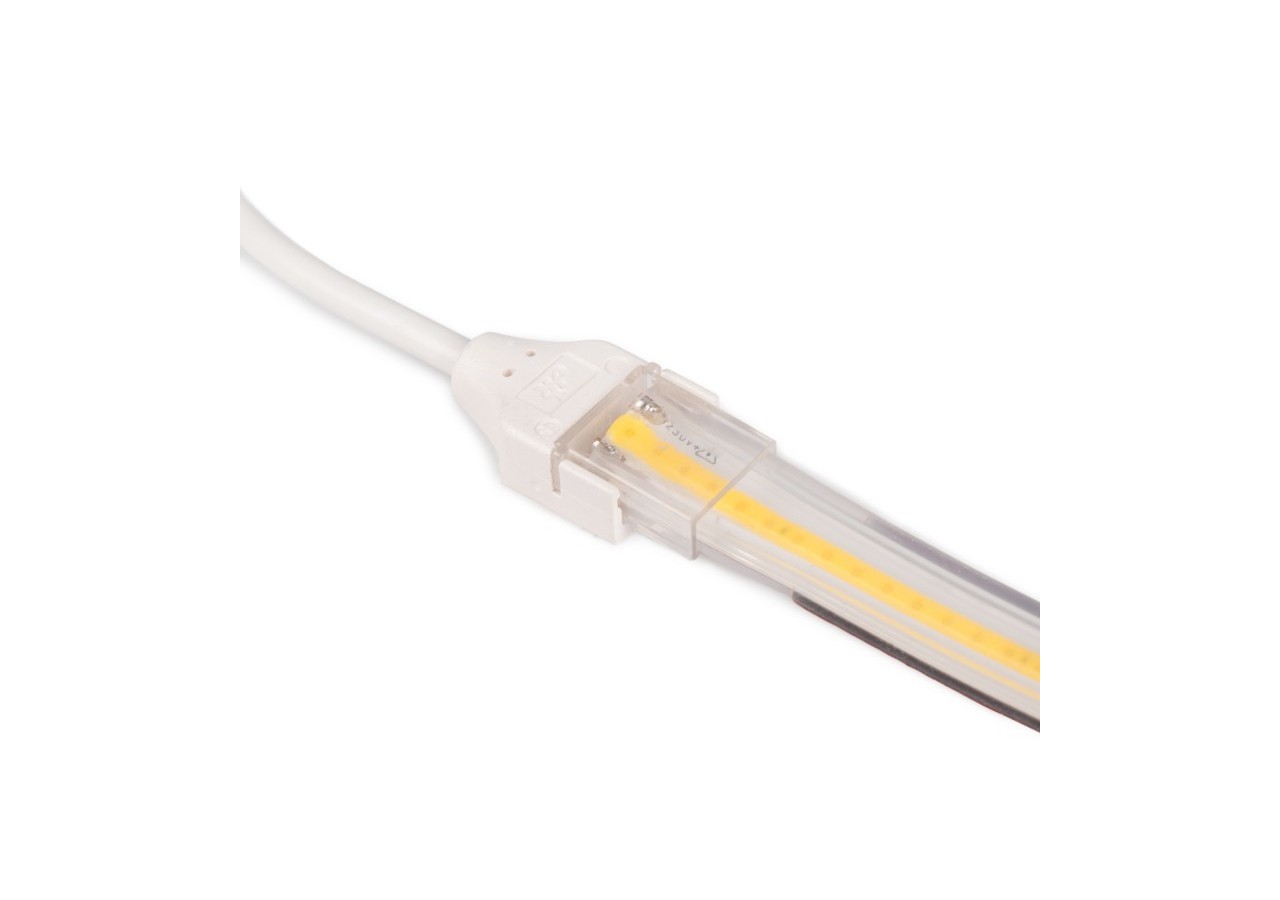 Connecteur étanche avec câble pour ruban LED COB 220V-2 broches-Ruban 12 mm-IP67 - B1536-CTT - Barcelona LED