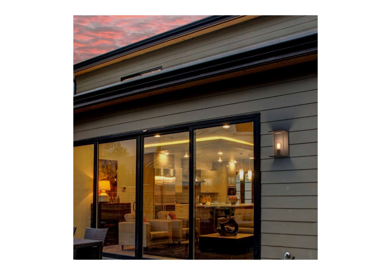 Applique murale extérieure en aluminium "Arzo"-IP44-E27 - L5066 - Barcelona LED