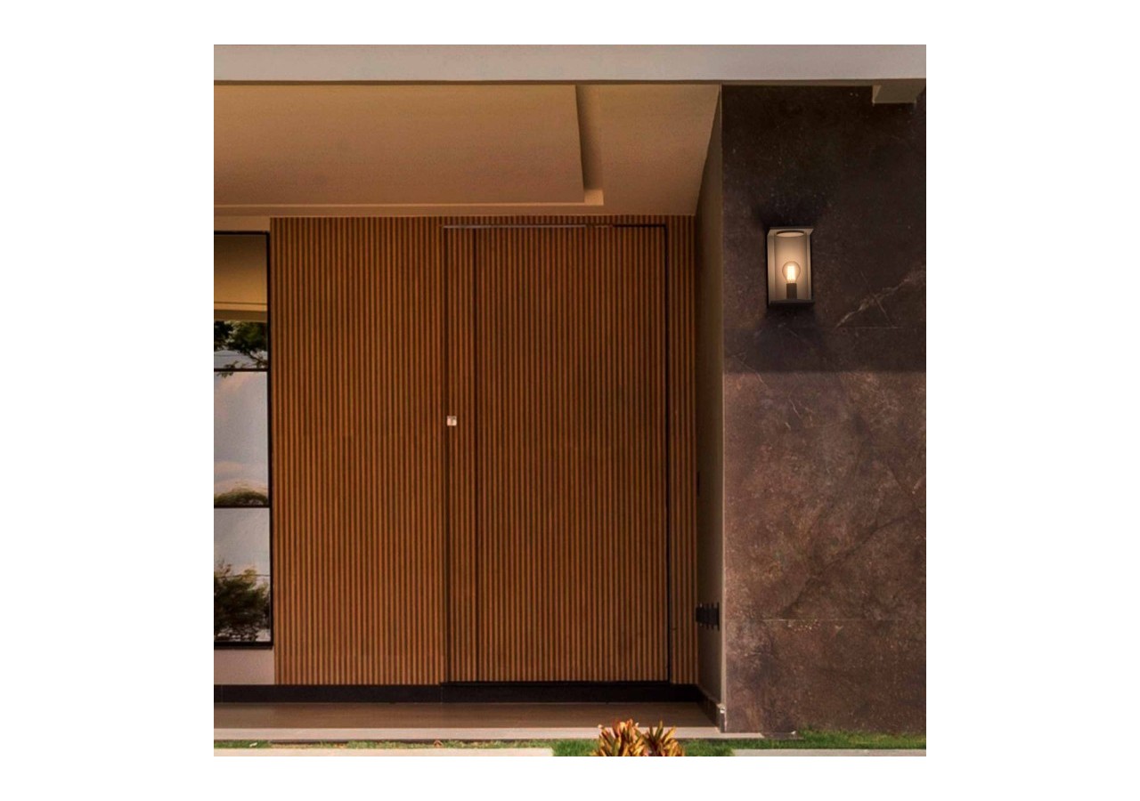 Applique murale extérieure en aluminium "Arzo"-IP44-E27 - L5066 - Barcelona LED