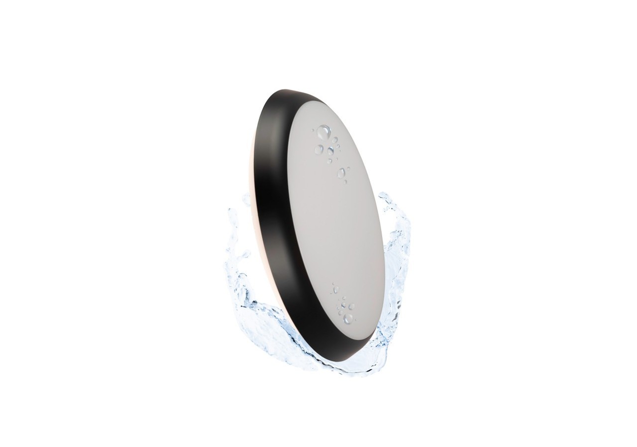 Plafonnier LED étanche CCT-18W-diamètre 25cm-1920lm-IP65 - B1760-18W-N - Barcelona LED