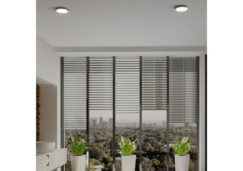 Plafonnier LED étanche CCT-18W-diamètre 25cm-1920lm-IP65 - B1760-18W-N - Barcelona LED