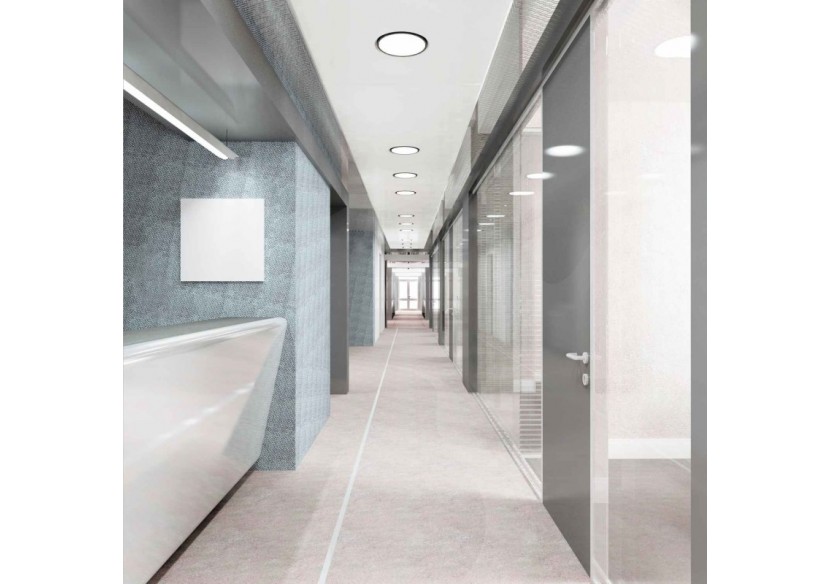 Plafonnier LED étanche CCT-18W-diamètre 25cm-1920lm-IP65 - B1760-18W-N - Barcelona LED