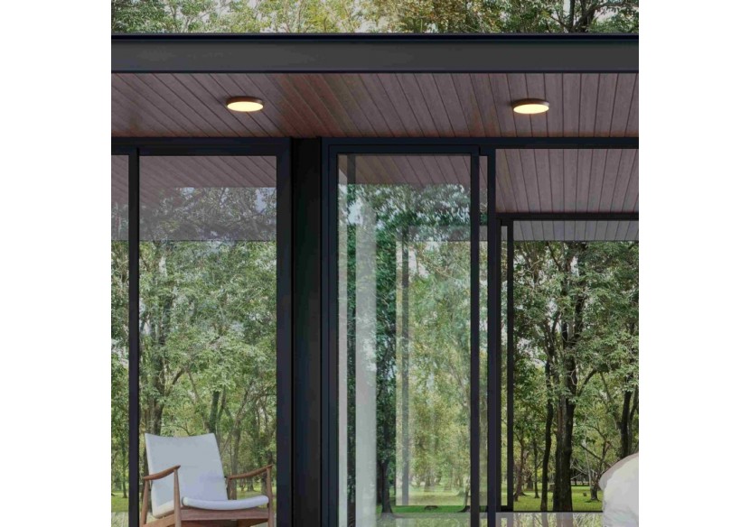 Plafonnier LED étanche CCT-30W-diamètre 35cm-3180lm-IP65 - B1760-30W-N - Barcelona LED