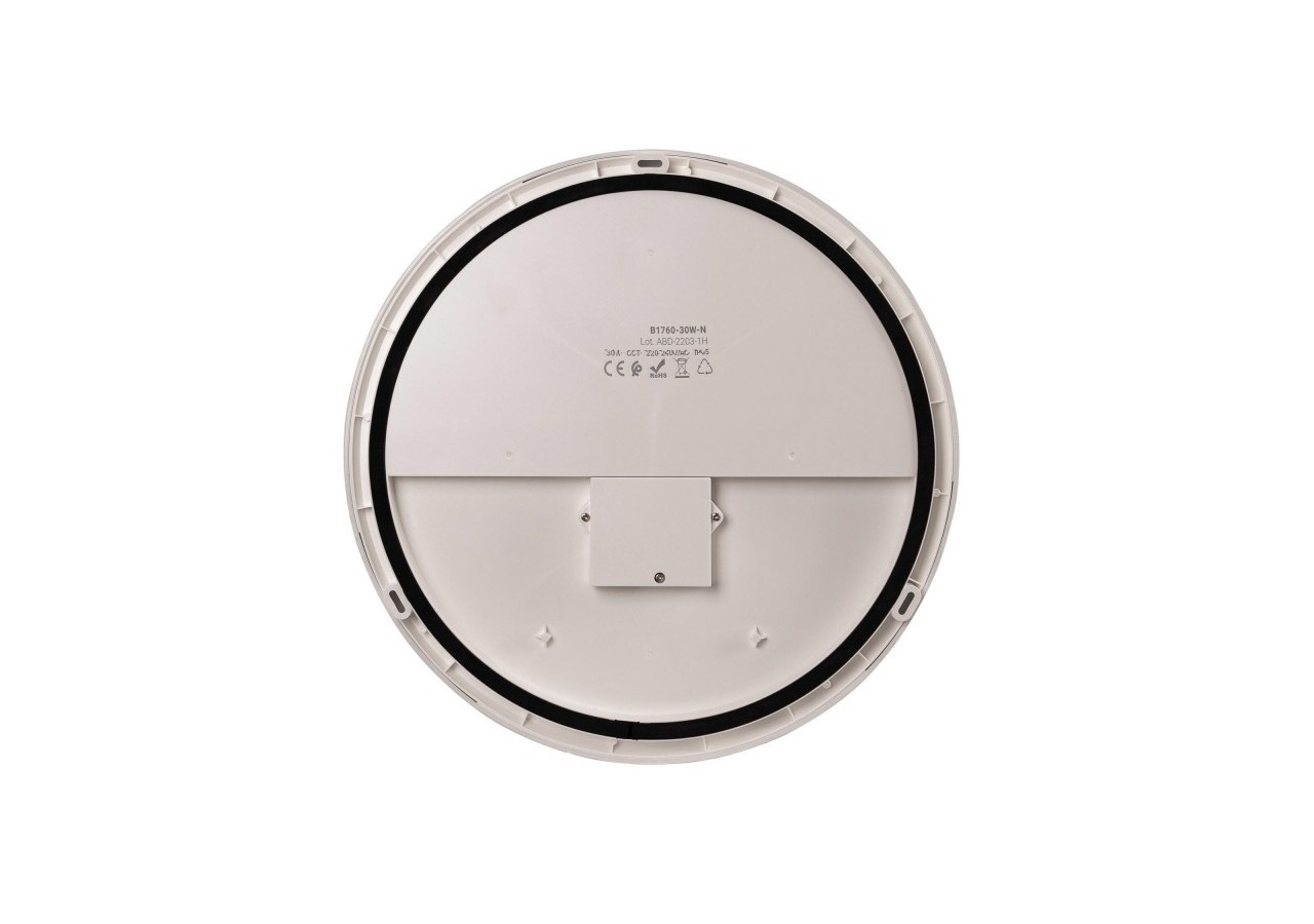 Plafonnier LED étanche CCT-30W-diamètre 35cm-3180lm-IP65 - B1760-30W-N - Barcelona LED