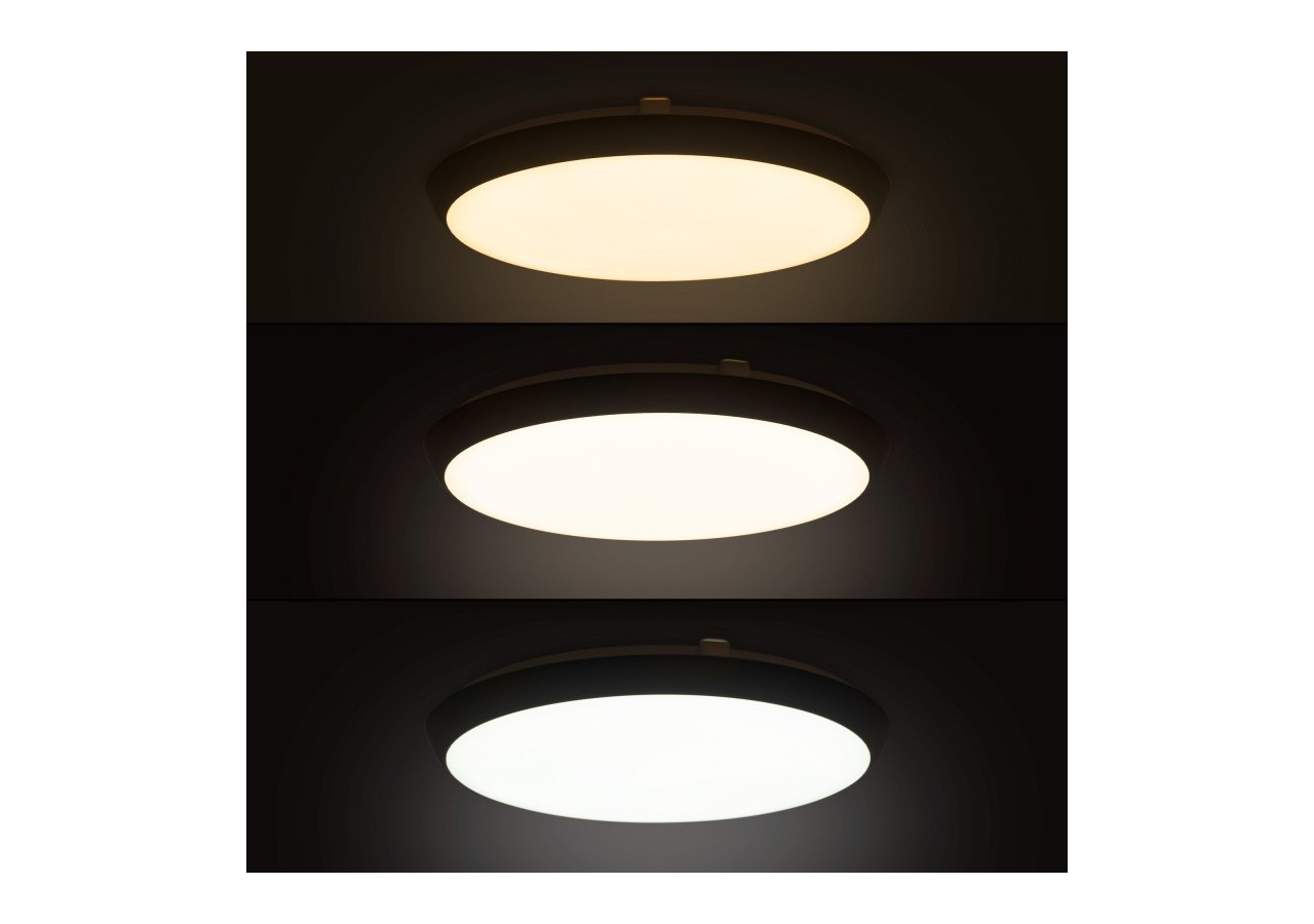 Plafonnier LED étanche CCT-30W-diamètre 35cm-3180lm-IP65 - B1760-30W-N - Barcelona LED
