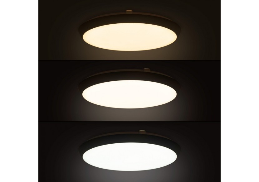 Plafonnier LED étanche CCT-30W-diamètre 35cm-3180lm-IP65 - B1760-30W-N - Barcelona LED