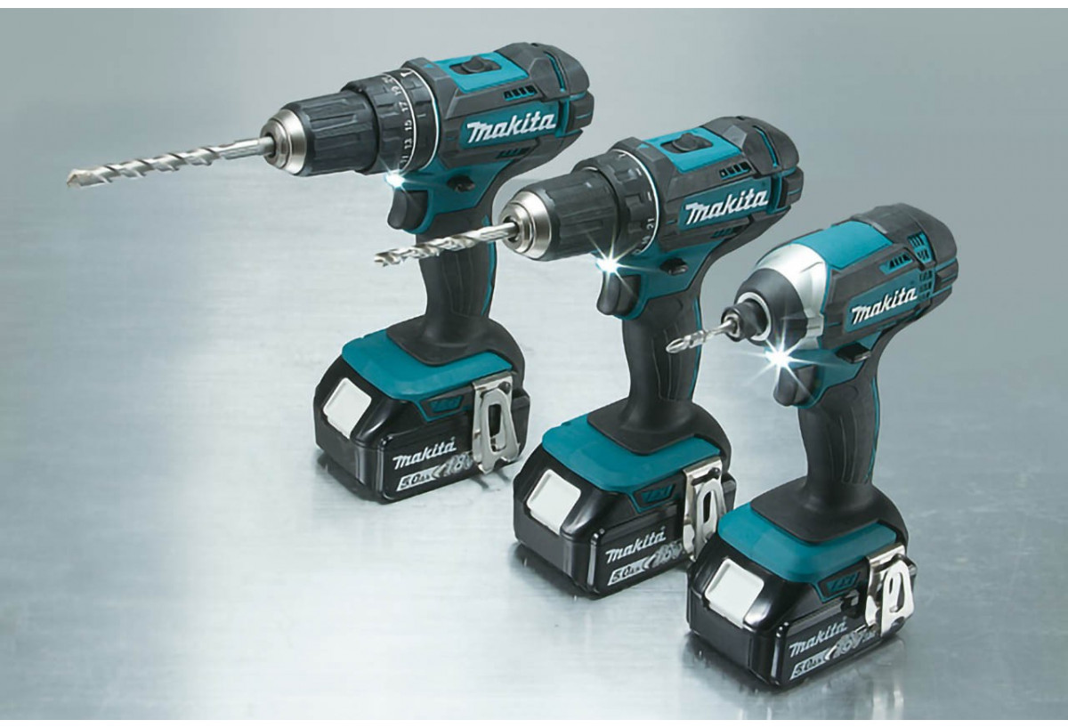 Perceuse visseuse 18 V Li-Ion 5 Ah usage quotidien - Makita : Confort'Mat