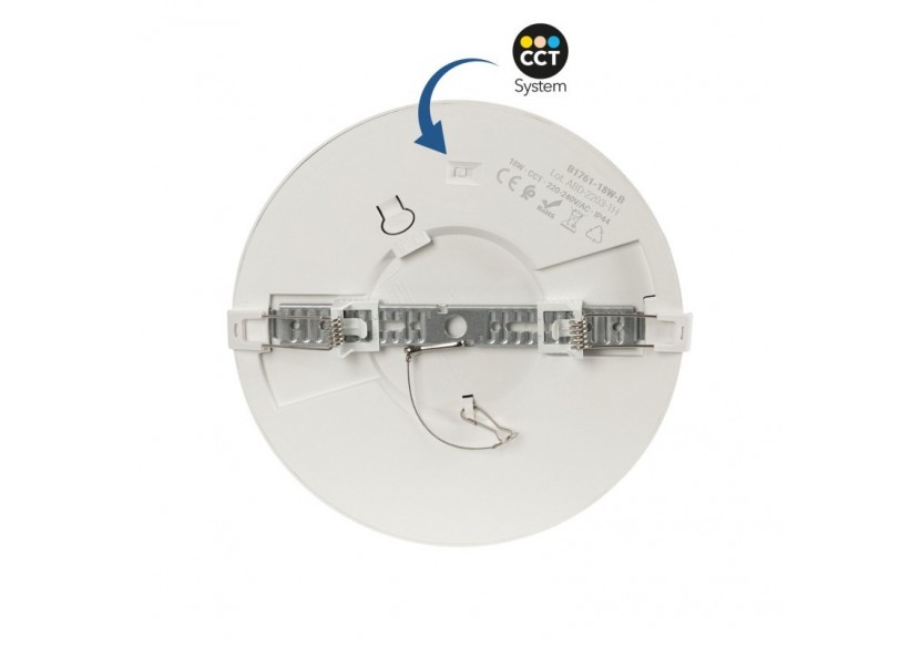 Plafonnier LED rond CCT extérieur 18W-diamètre 22,5cm-1450lm-IP44 - B1761-18W-B - Barcelona LED Plafonnier LED rond CCT extérieur 18W-diamètre 22,5cm-1450lm-IP44 - B1761-18W-B - Barcelona LED
