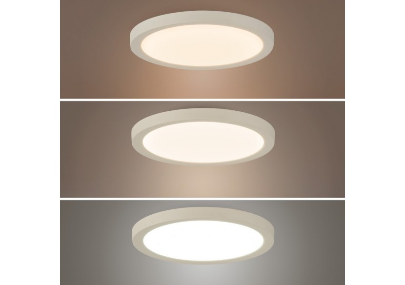 Plafonnier LED rond CCT extérieur 18W-diamètre 22,5cm-1450lm-IP44 - B1761-18W-B - Barcelona LED Plafonnier LED rond CCT extérieur 18W-diamètre 22,5cm-1450lm-IP44 - B1761-18W-B - Barcelona LED