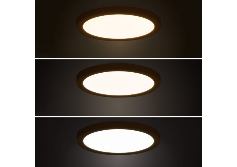 Plafonnier LED rond CCT extérieur 18W-diamètre 22,5cm-1450lm-IP44 - B1761-18W-B - Barcelona LED Plafonnier LED rond CCT extérieur 18W-diamètre 22,5cm-1450lm-IP44 - B1761-18W-B - Barcelona LED