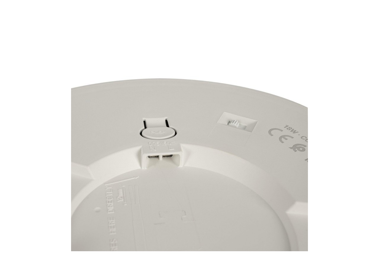Plafonnier LED rond CCT extérieur 18W-diamètre 22,5cm-1450lm-IP44 - B1761-18W-B - Barcelona LED