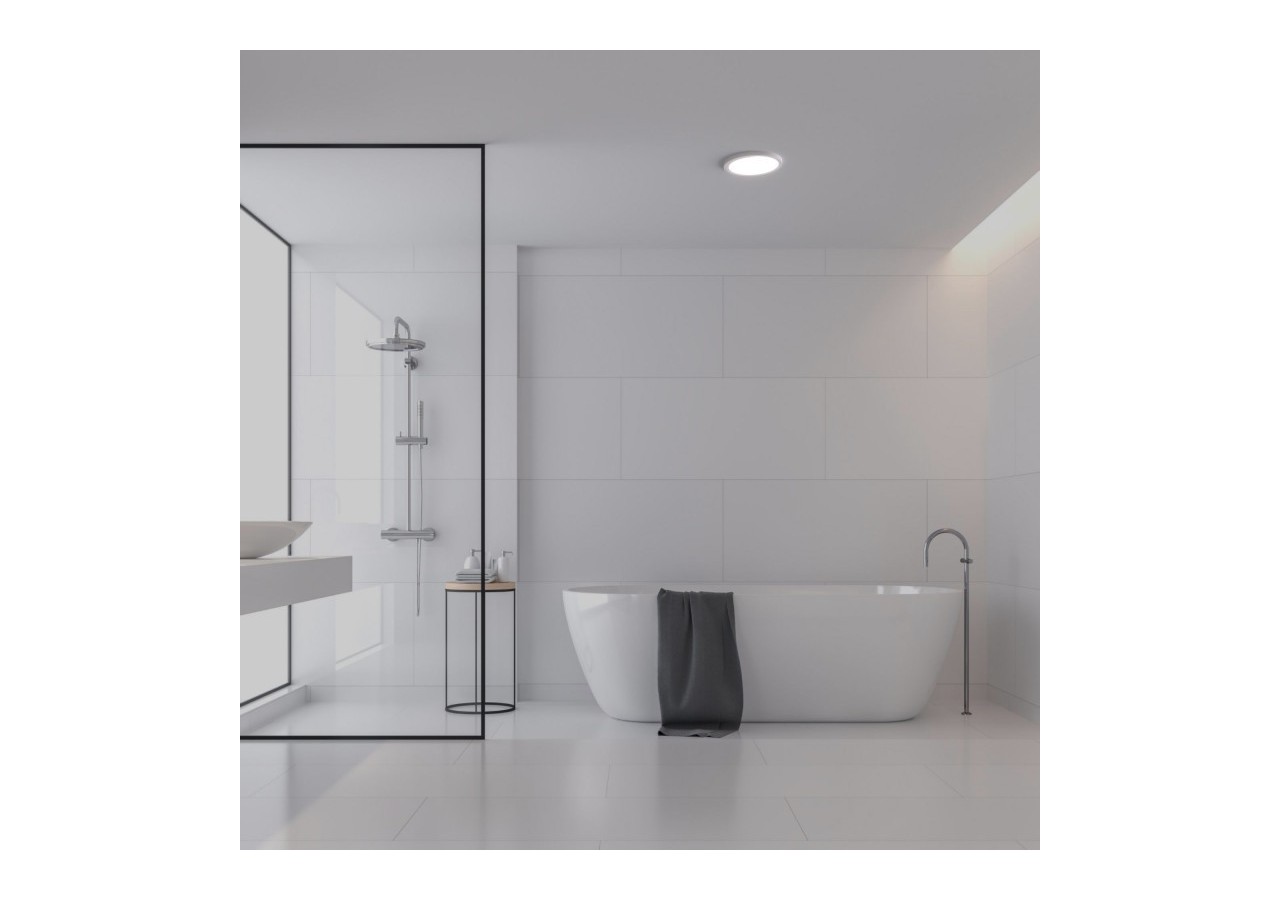 Plafonnier LED rond CCT extérieur 24W-diamètre 30cm-2300lm-IP44 - B1761-24W-B - Barcelona LED