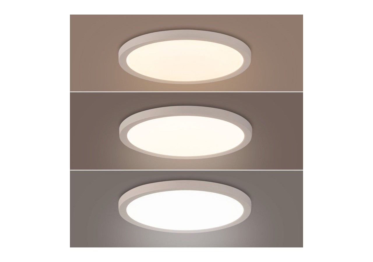 Plafonnier LED rond CCT extérieur 24W-diamètre 30cm-2300lm-IP44 - B1761-24W-B - Barcelona LED