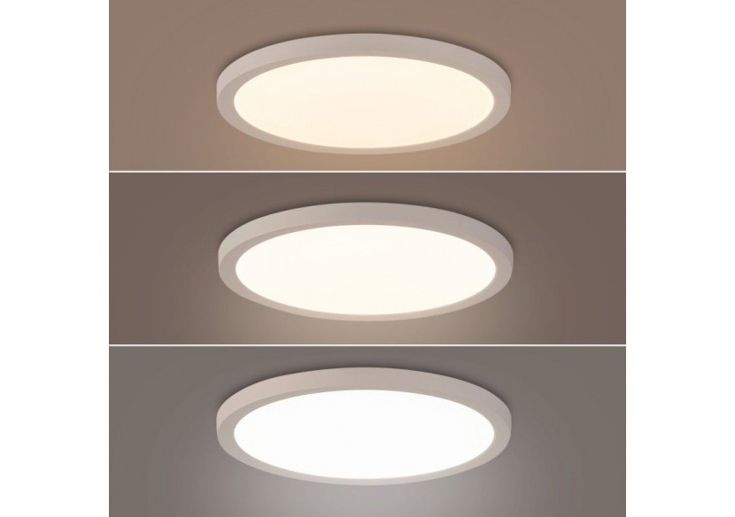 Plafonnier LED rond CCT extérieur 24W-diamètre 30cm-2300lm-IP44 - B1761-24W-B - Barcelona LED Plafonnier LED rond CCT extérieur 24W-diamètre 30cm-2300lm-IP44 - B1761-24W-B - Barcelona LED