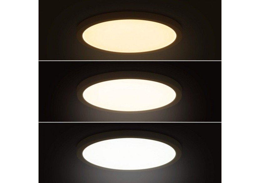 Plafonnier LED rond CCT extérieur 24W-diamètre 30cm-2300lm-IP44 - B1761-24W-B - Barcelona LED Plafonnier LED rond CCT extérieur 24W-diamètre 30cm-2300lm-IP44 - B1761-24W-B - Barcelona LED