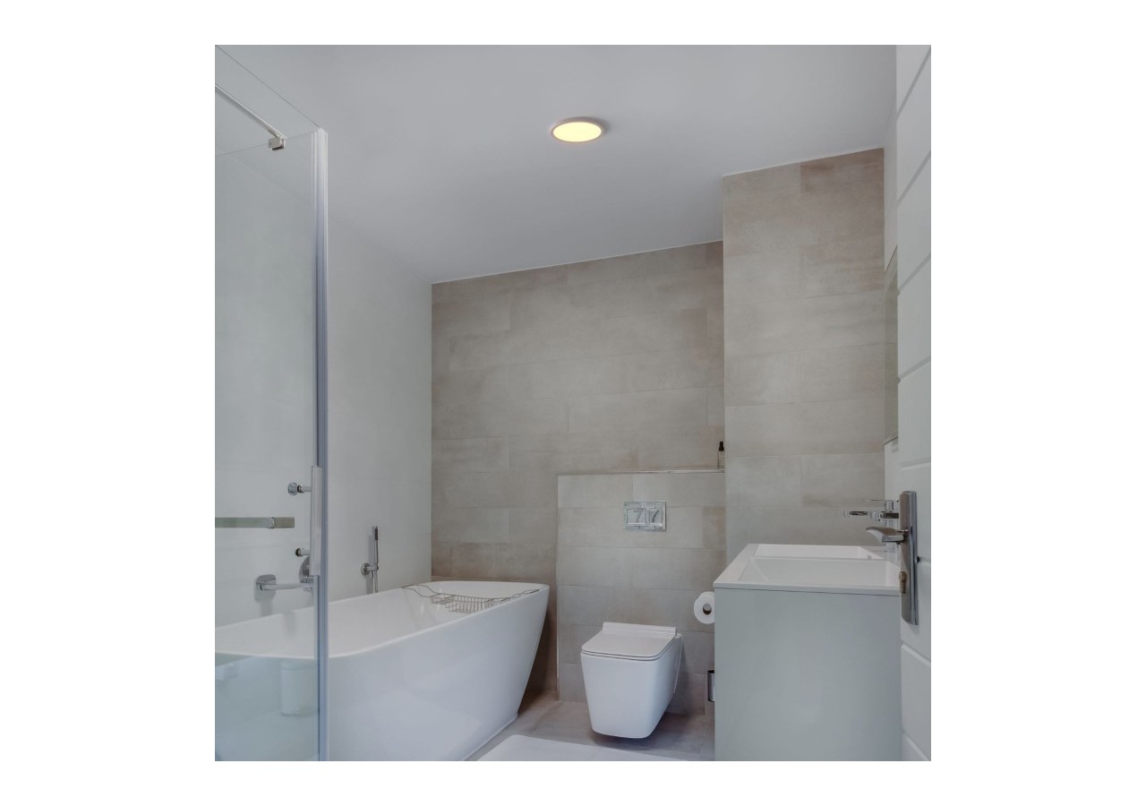 Plafonnier LED rond CCT extérieur 24W-diamètre 30cm-2300lm-IP44 - B1761-24W-B - Barcelona LED