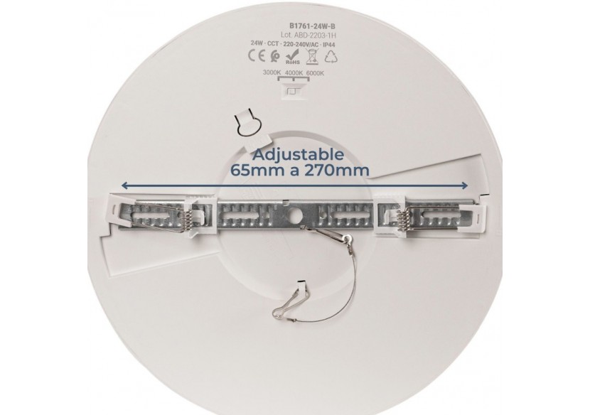 Plafonnier LED rond CCT extérieur 24W-diamètre 30cm-2300lm-IP44 - B1761-24W-B - Barcelona LED Plafonnier LED rond CCT extérieur 24W-diamètre 30cm-2300lm-IP44 - B1761-24W-B - Barcelona LED