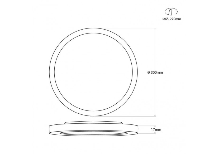 Plafonnier LED rond CCT extérieur 24W-diamètre 30cm-2300lm-IP44 - B1761-24W-B - Barcelona LED Plafonnier LED rond CCT extérieur 24W-diamètre 30cm-2300lm-IP44 - B1761-24W-B - Barcelona LED