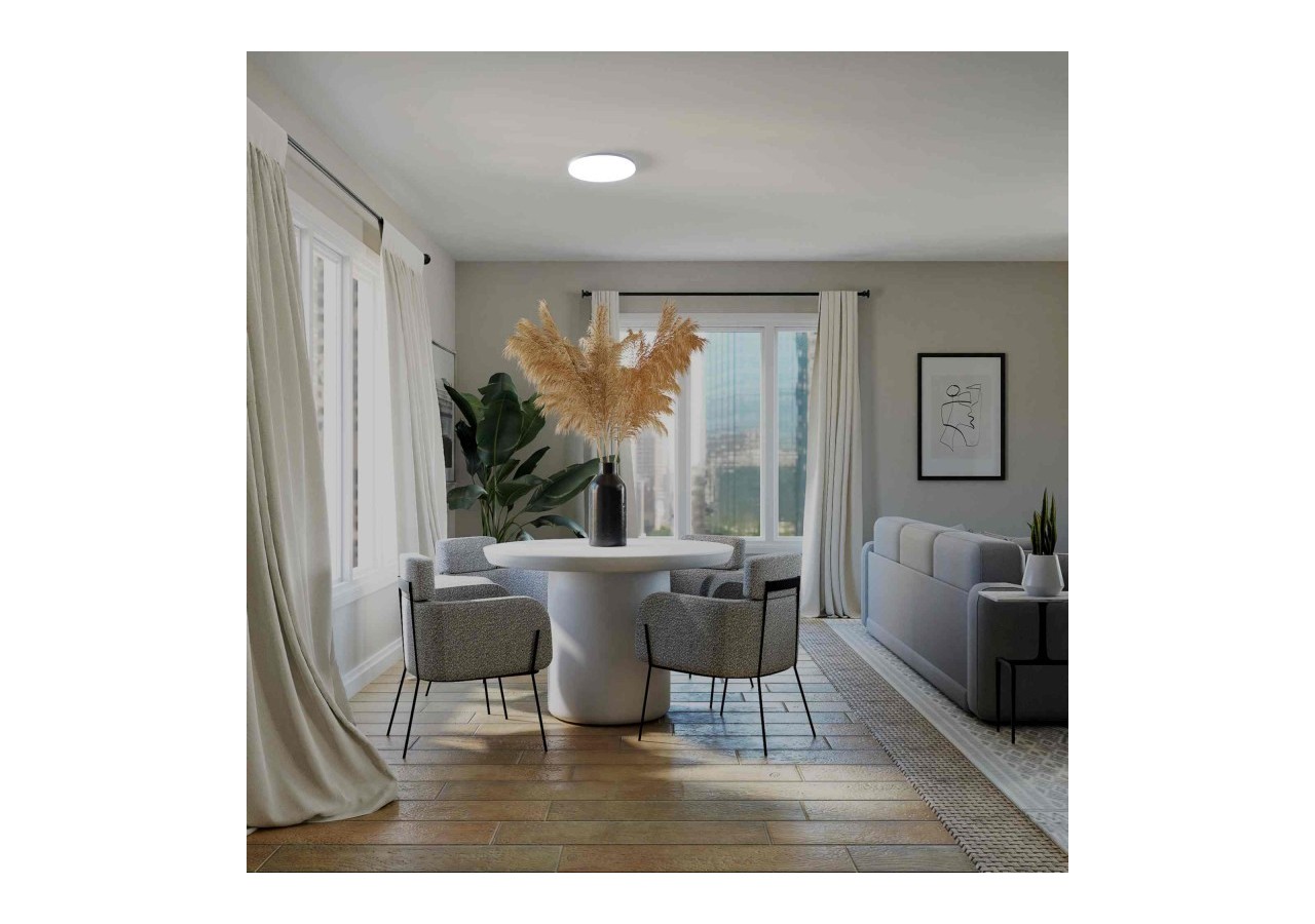 Plafonnier LED rond CCT en saillie 18W-diamètre 35cm-1470lm-IP20 - B1762-18W-B - Barcelona LED