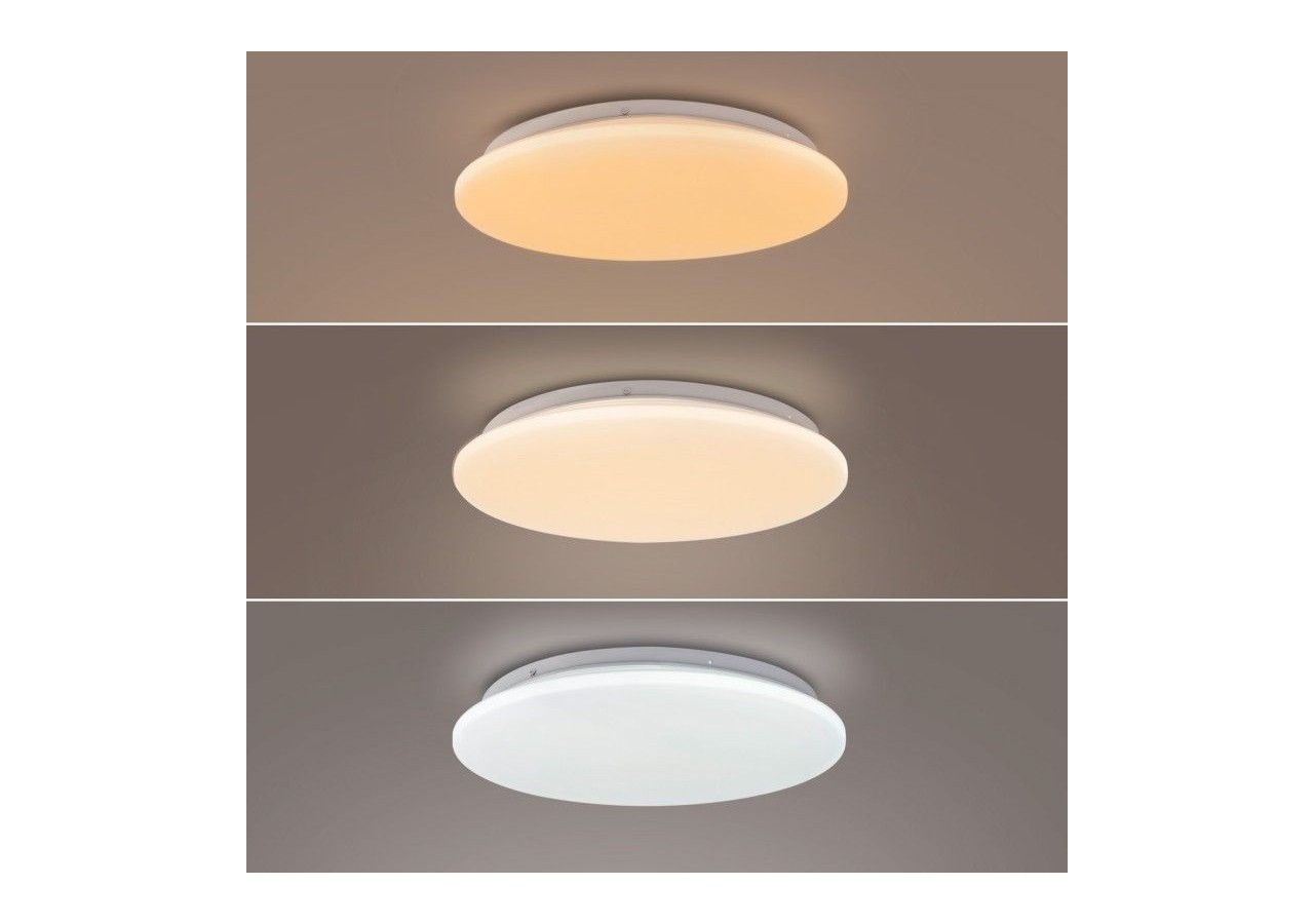 Plafonnier LED rond CCT en saillie 18W-diamètre 35cm-1470lm-IP20 - B1762-18W-B - Barcelona LED