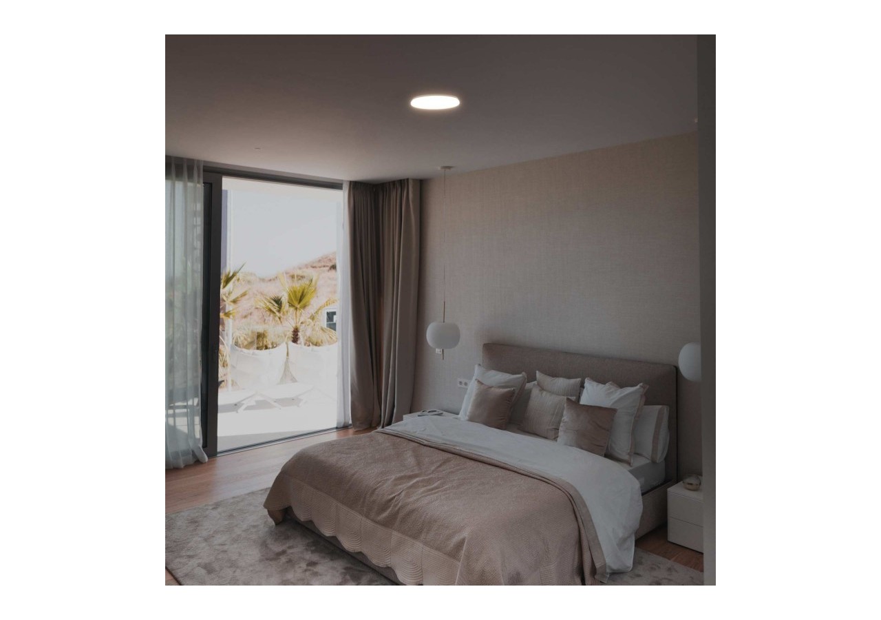 Plafonnier LED rond CCT en saillie 18W-diamètre 35cm-1470lm-IP20 - B1762-18W-B - Barcelona LED