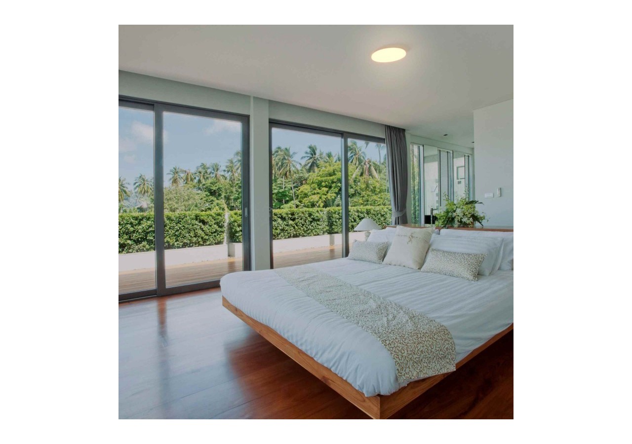 Plafonnier LED rond CCT en saillie 18W-diamètre 35cm-1470lm-IP20 - B1762-18W-B - Barcelona LED