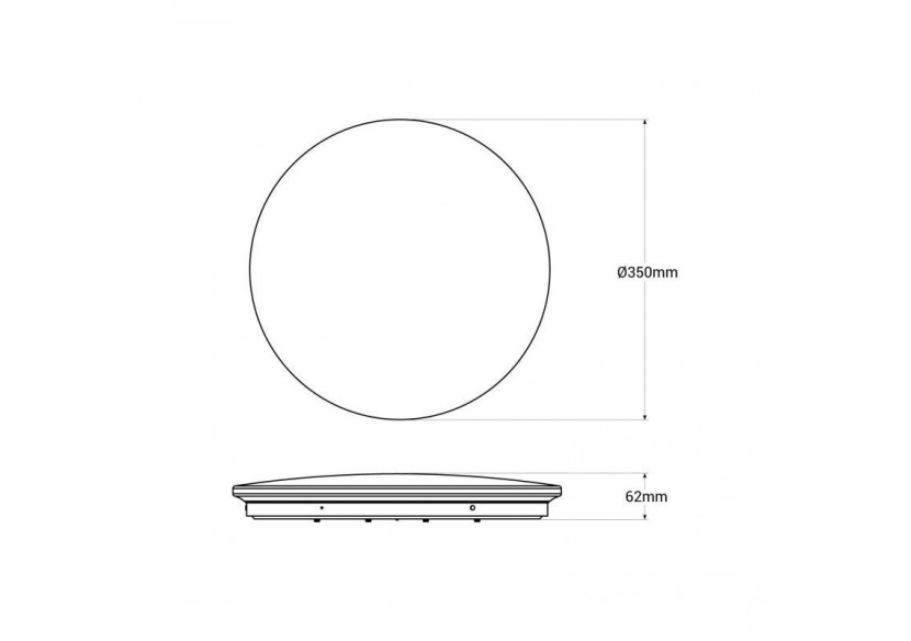 Plafonnier LED rond CCT en saillie 18W-diamètre 35cm-1470lm-IP20 - B1762-18W-B - Barcelona LED Plafonnier LED rond CCT en saillie 18W-diamètre 35cm-1470lm-IP20 - B1762-18W-B - Barcelona LED