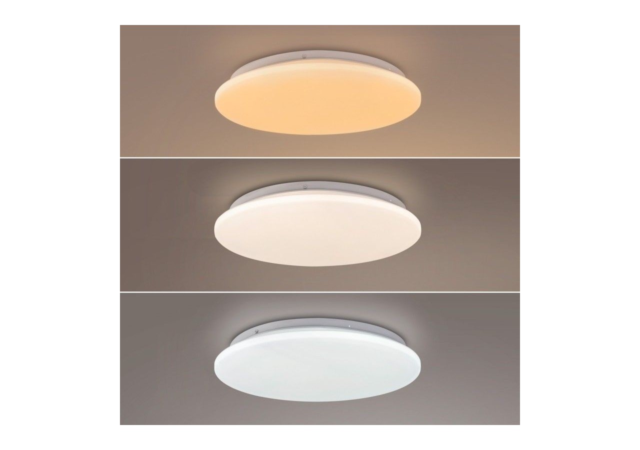 Plafonnier LED rond CCT en saillie 24W-diamètre 38cm-1780lm-IP20 - B1762-24W-B - Barcelona LED