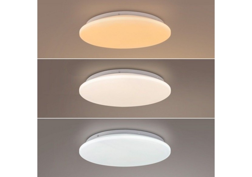 Plafonnier LED rond CCT en saillie 24W-diamètre 38cm-1780lm-IP20 - B1762-24W-B - Barcelona LED Plafonnier LED rond CCT en saillie 24W-diamètre 38cm-1780lm-IP20 - B1762-24W-B - Barcelona LED