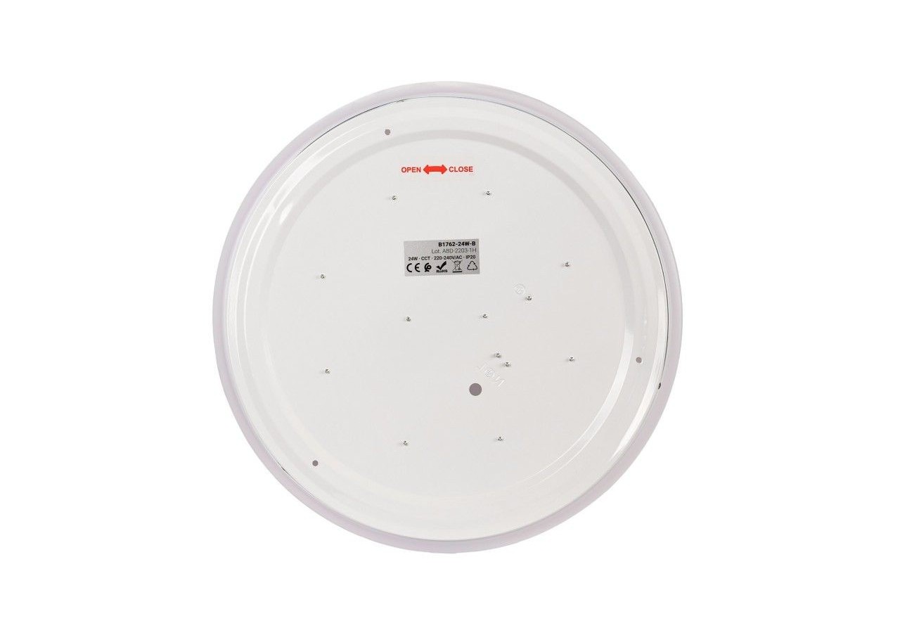 Plafonnier LED rond CCT en saillie 24W-diamètre 38cm-1780lm-IP20 - B1762-24W-B - Barcelona LED