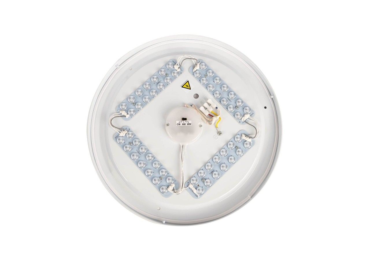 Plafonnier LED rond CCT en saillie 24W-diamètre 38cm-1780lm-IP20 - B1762-24W-B - Barcelona LED