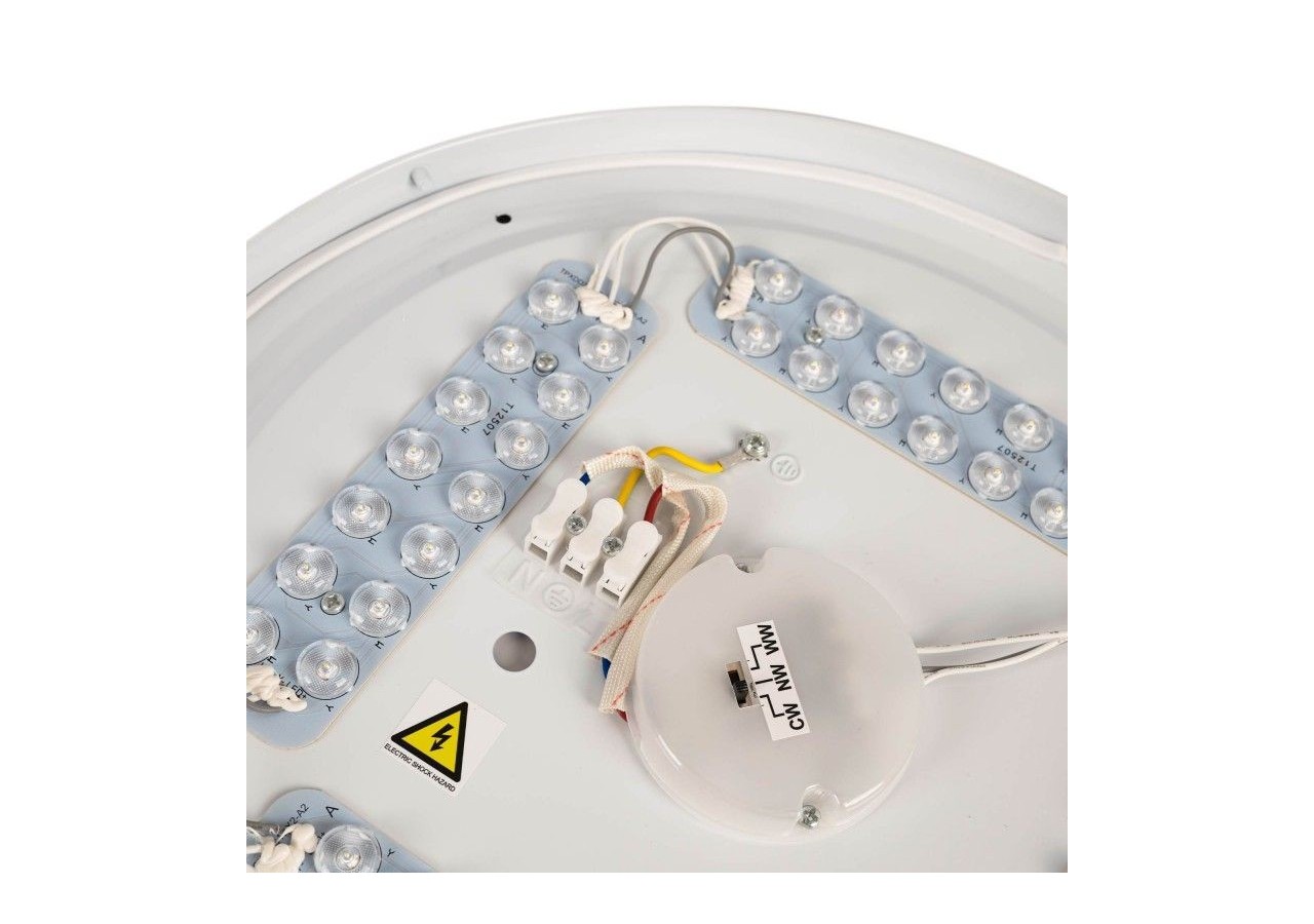 Plafonnier LED rond CCT en saillie 24W-diamètre 38cm-1780lm-IP20 - B1762-24W-B - Barcelona LED