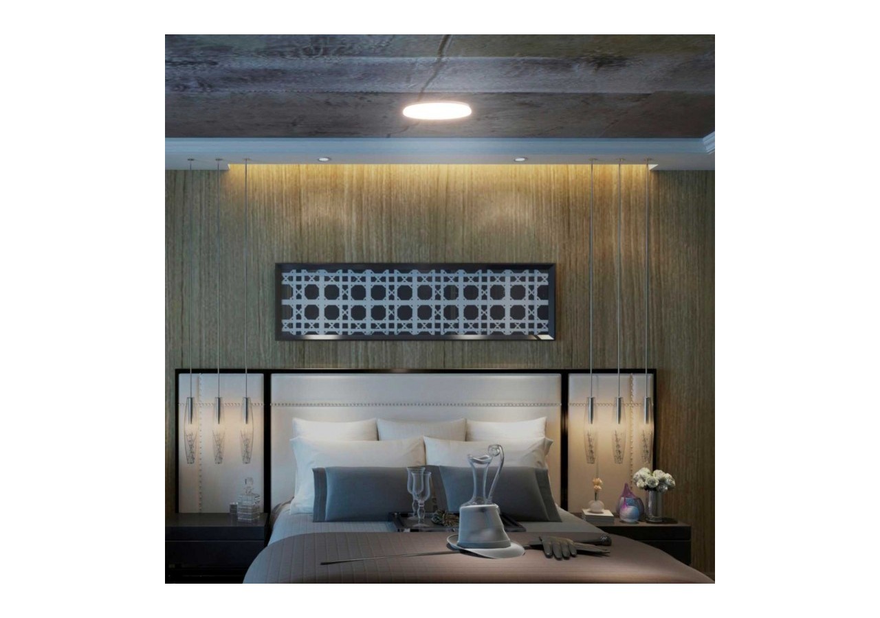 Plafonnier LED rond CCT en saillie 24W-diamètre 38cm-1780lm-IP20 - B1762-24W-B - Barcelona LED