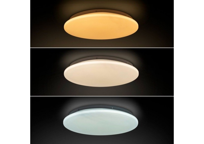 Plafonnier LED rond CCT en saillie 24W-diamètre 38cm-1780lm-IP20 - B1762-24W-B - Barcelona LED Plafonnier LED rond CCT en saillie 24W-diamètre 38cm-1780lm-IP20 - B1762-24W-B - Barcelona LED