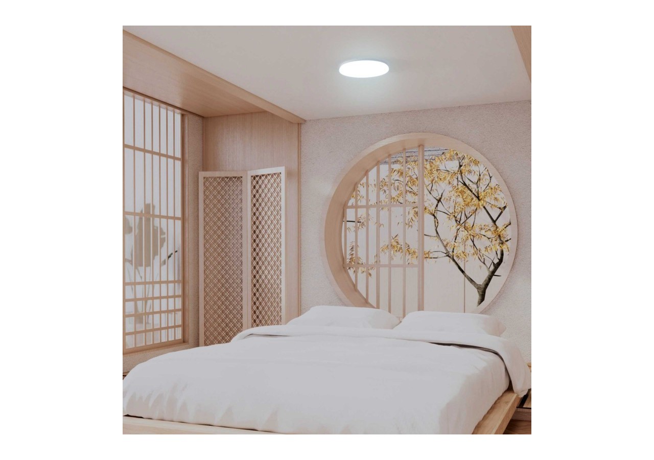 Plafonnier LED rond CCT en saillie 24W-diamètre 38cm-1780lm-IP20 - B1762-24W-B - Barcelona LED