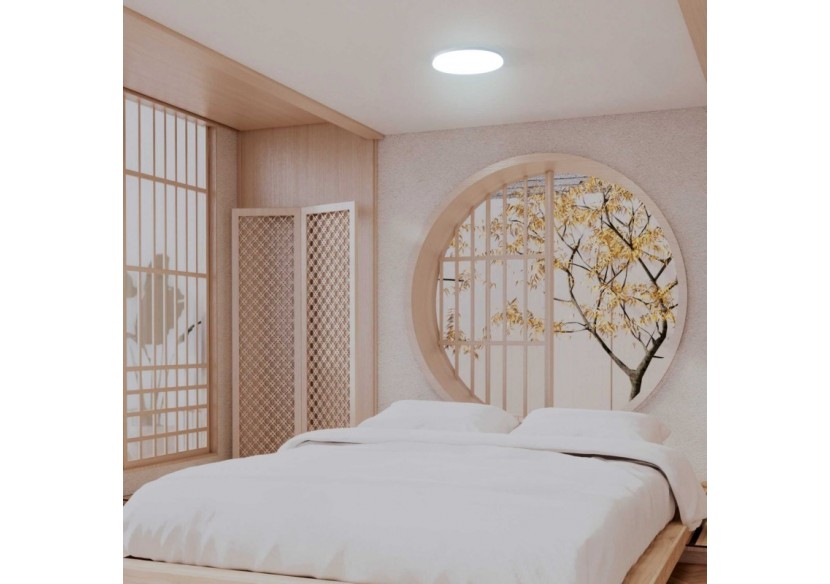 Plafonnier LED rond CCT en saillie 24W-diamètre 38cm-1780lm-IP20 - B1762-24W-B - Barcelona LED Plafonnier LED rond CCT en saillie 24W-diamètre 38cm-1780lm-IP20 - B1762-24W-B - Barcelona LED