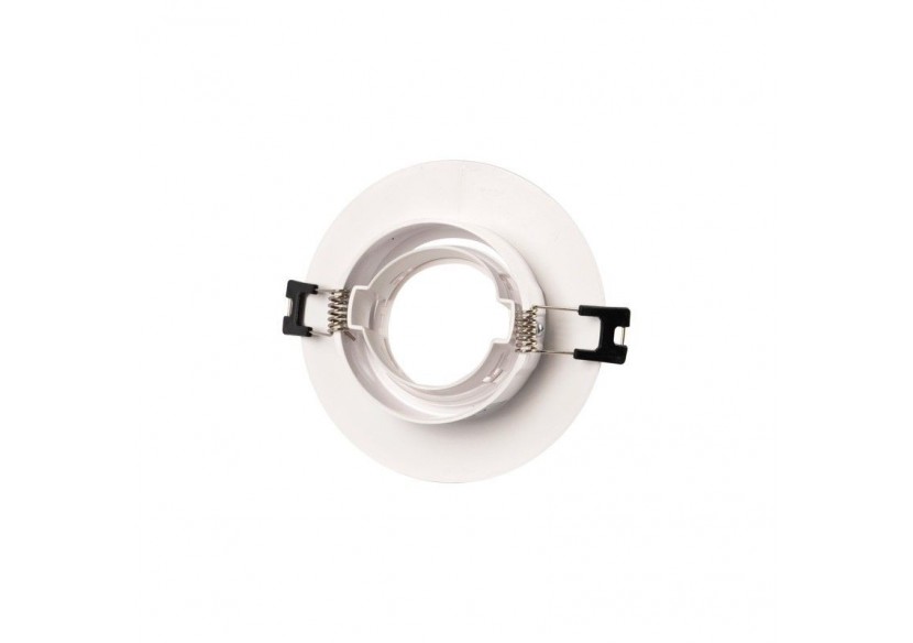 Collerette downlight ronde orientable GU10 / MR16-Coupe diamètre 75 mm - B978-R-B - Barcelona LED Collerette downlight ronde orientable GU10 / MR16-Coupe diamètre 75 mm - B978-R-B - Barcelona LED
