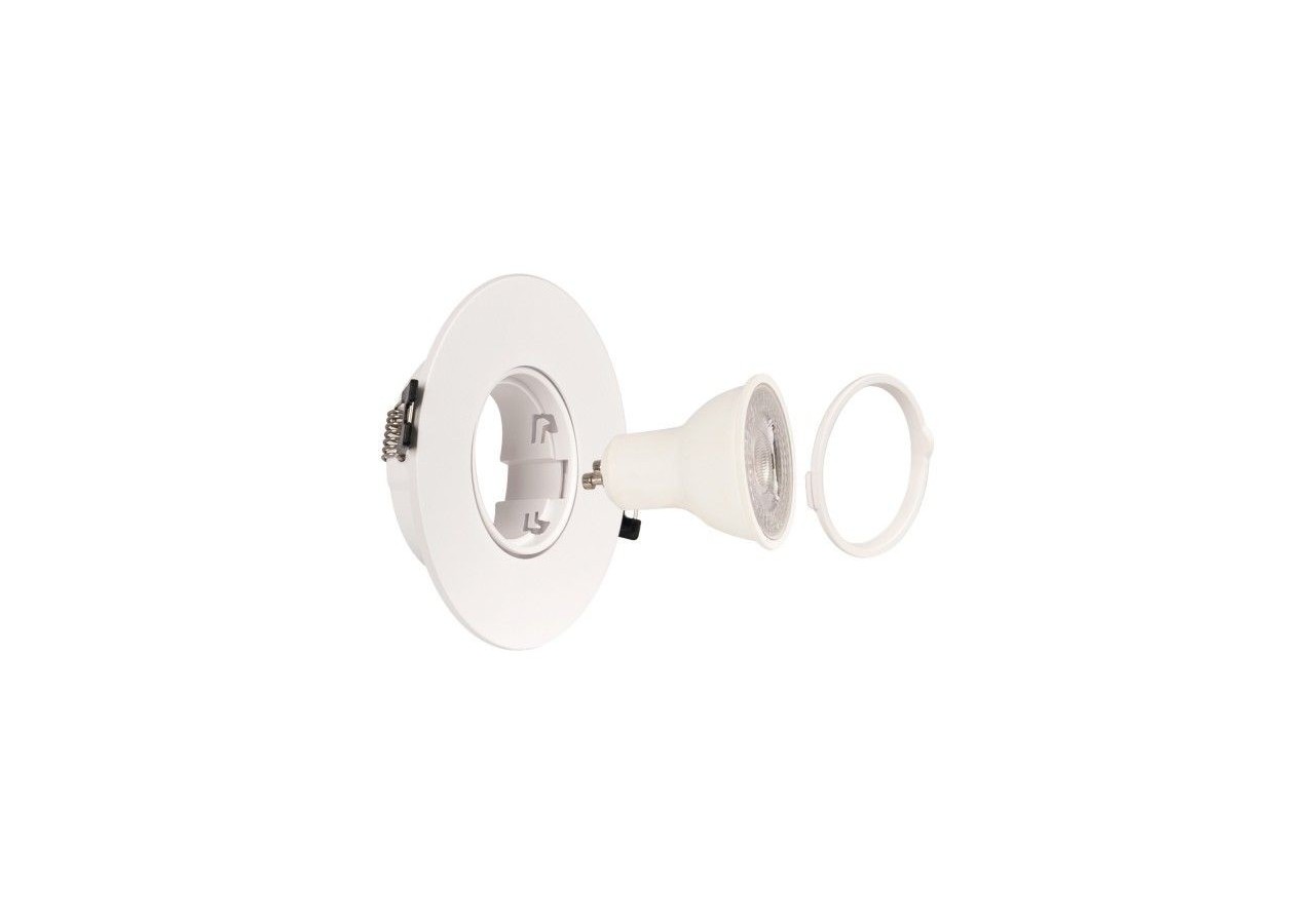 Collerette downlight ronde orientable GU10 / MR16-Coupe diamètre 75 mm - B978-R-B - Barcelona LED