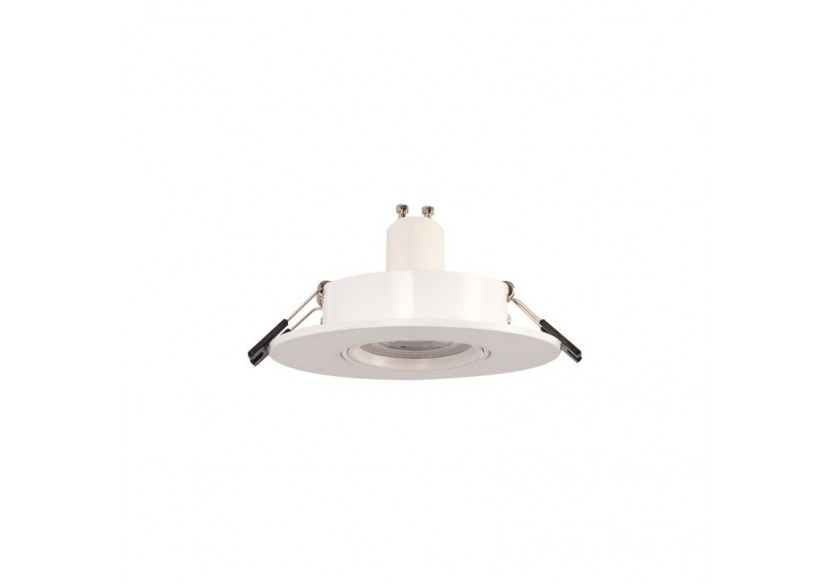 Collerette downlight ronde orientable GU10 / MR16-Coupe diamètre 75 mm - B978-R-B - Barcelona LED Collerette downlight ronde orientable GU10 / MR16-Coupe diamètre 75 mm - B978-R-B - Barcelona LED