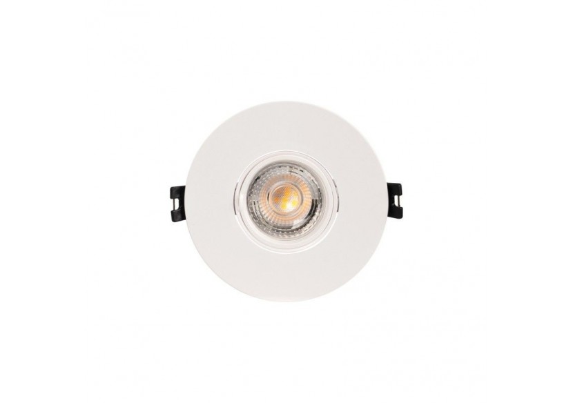 Collerette downlight ronde orientable GU10 / MR16-Coupe diamètre 75 mm - B978-R-B - Barcelona LED Collerette downlight ronde orientable GU10 / MR16-Coupe diamètre 75 mm - B978-R-B - Barcelona LED